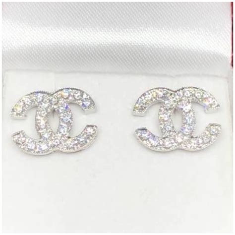 chanel diamond earrings cc|chanel cc earrings price list.